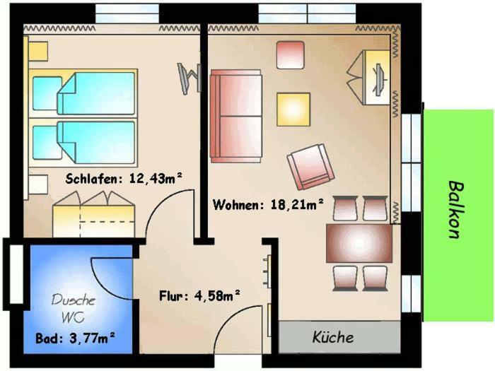 Ferienwohnung 14 - Sofia Haus Huehnergott Sellin  Eksteriør billede